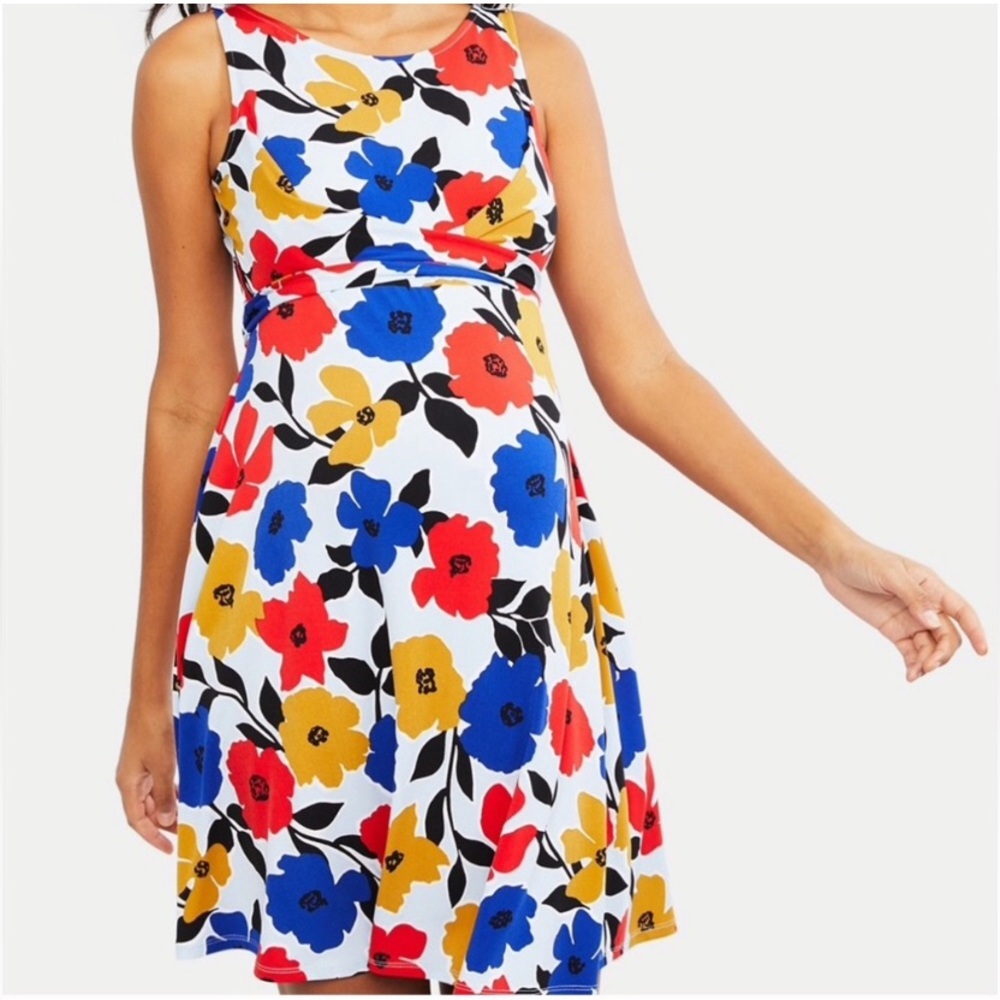 Motherhood Maternity Floral Wrap Dress